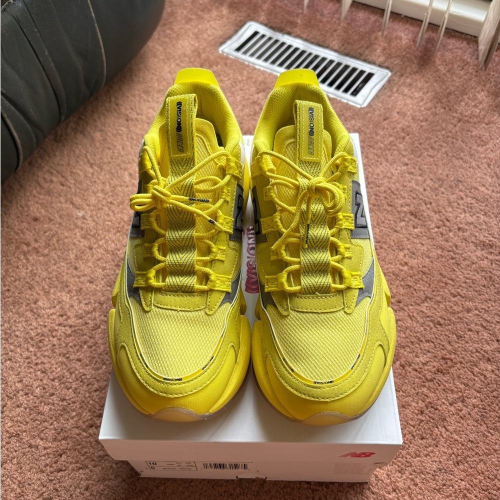 New Balance Vision Racers Yellow Sneakers - Picture 2 of 9